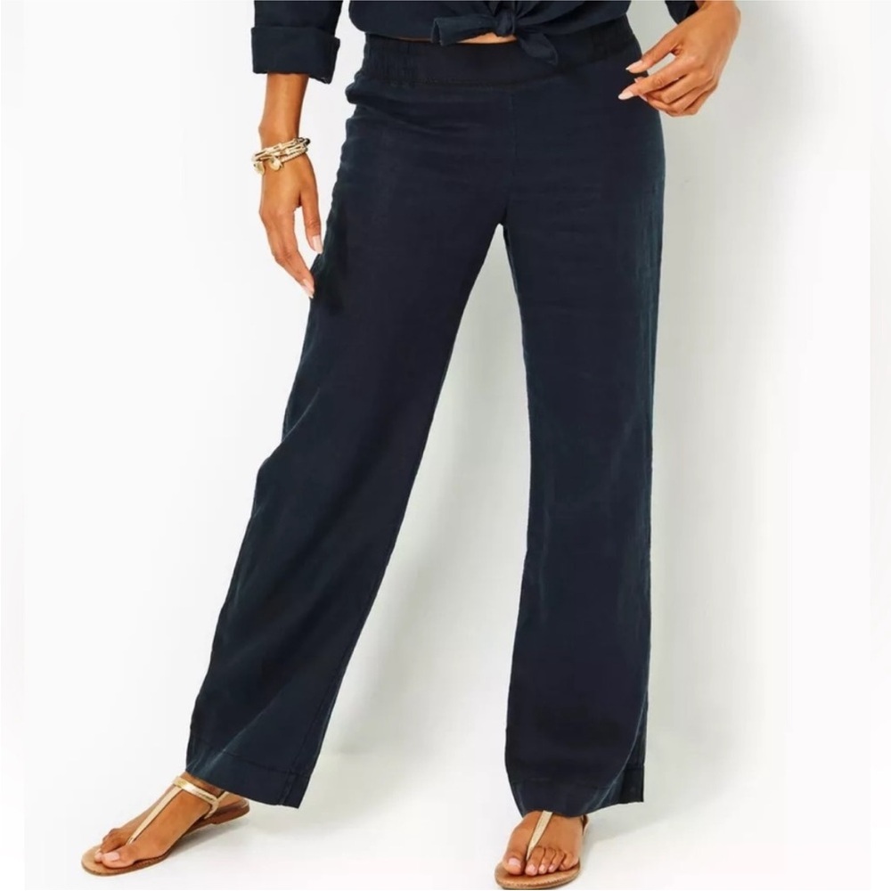 Lilly Pulitzer Midnight Blue Wide Leg Pants